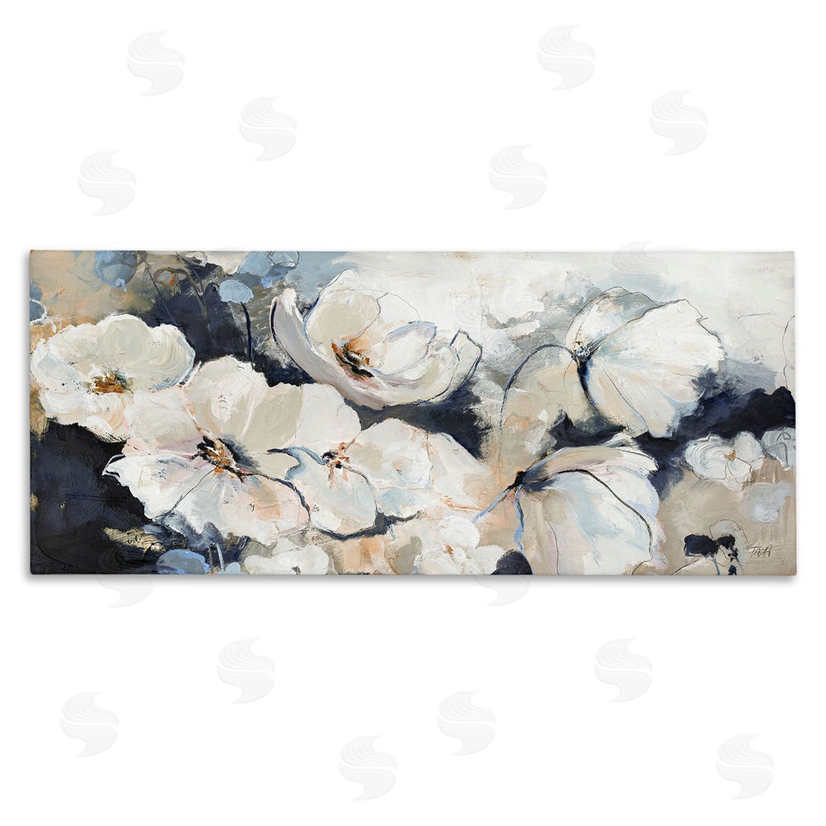 Design Fabrikken Delicate Flower Petals Blooming Modern Painting Design