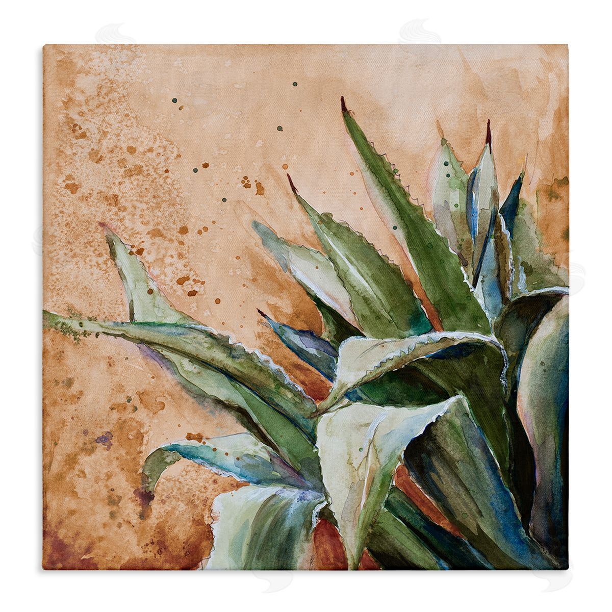 Patricia Pinto Contemporary Plant Leaves Close Up Botanical Design Stretched Canvas Wall Art Print