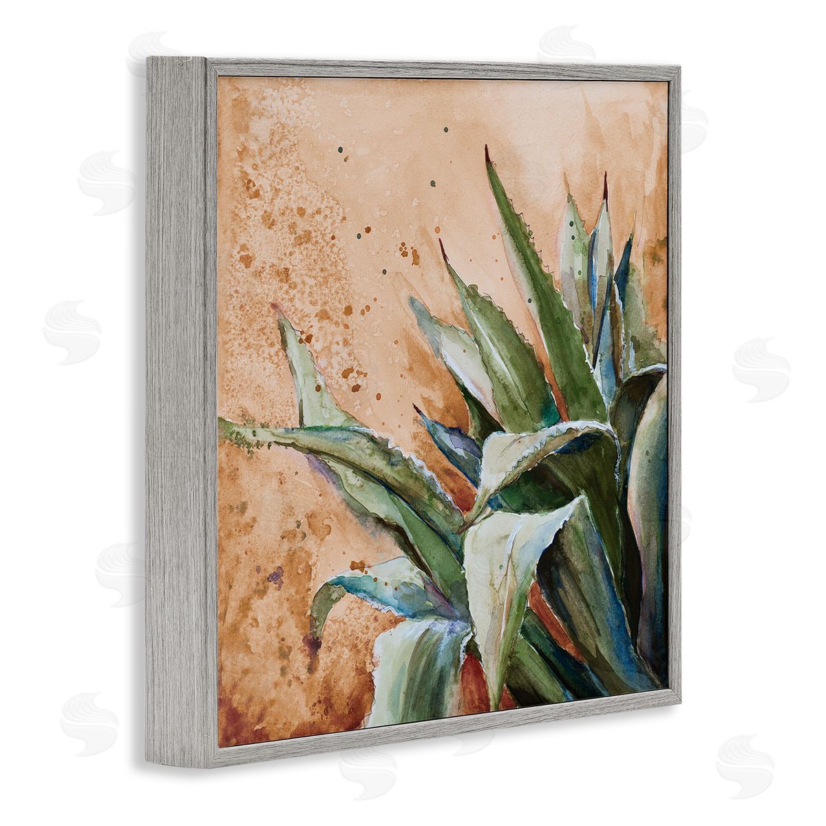 Patricia Pinto Contemporary Plant Leaves Close Up Botanical Design Gray Framed Glicee Wall Art Print
