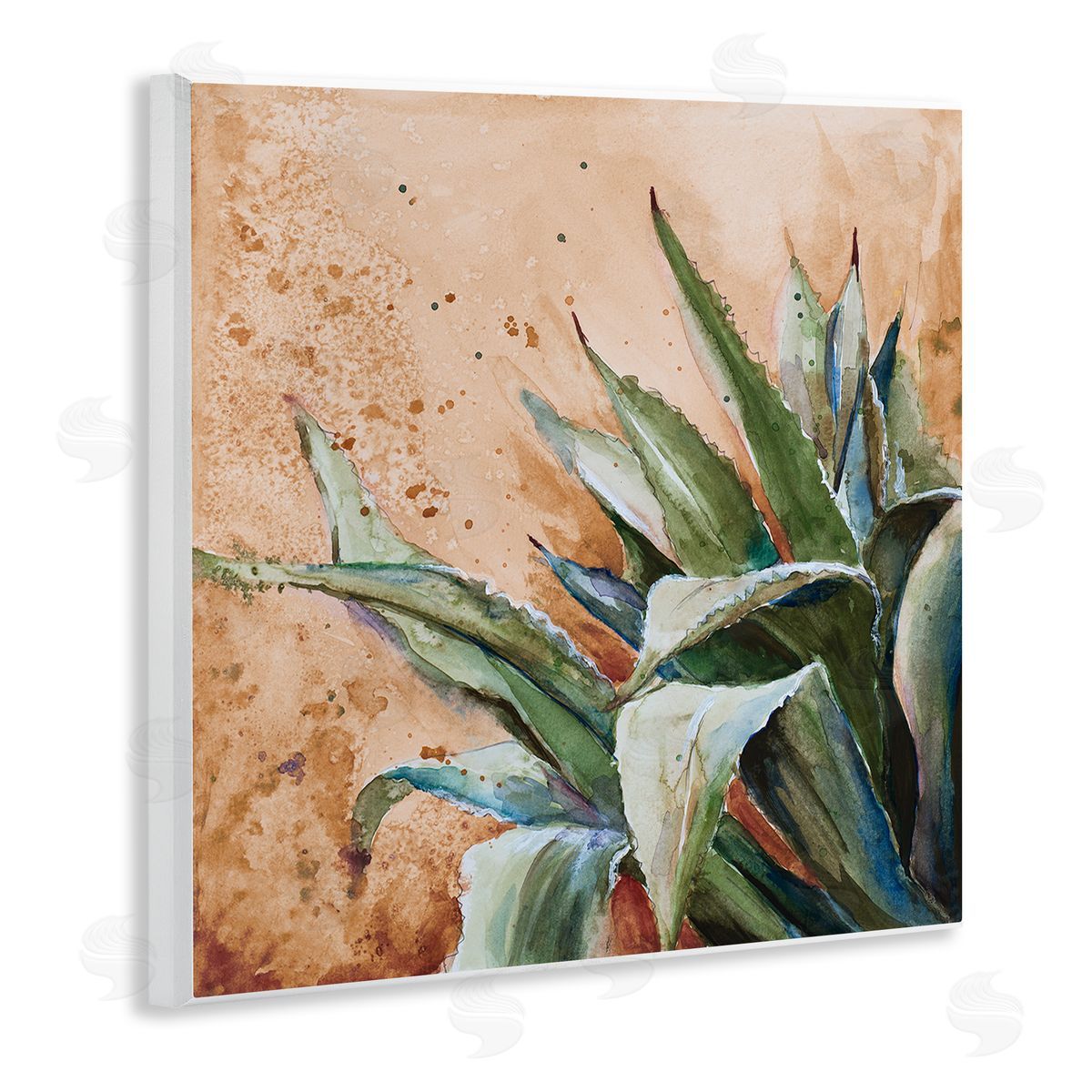 Patricia Pinto Contemporary Plant Leaves Close Up Botanical Design Wooden Wall Plaque Art Print