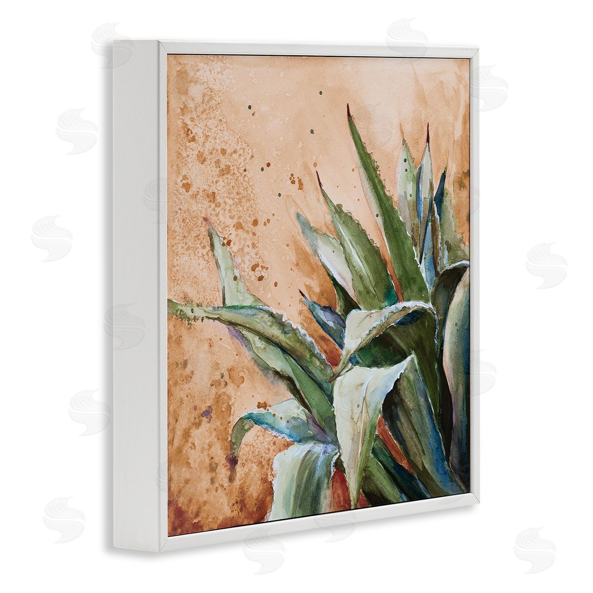 Patricia Pinto Contemporary Plant Leaves Close Up Botanical Design White Framed Glicee Wall Art Print