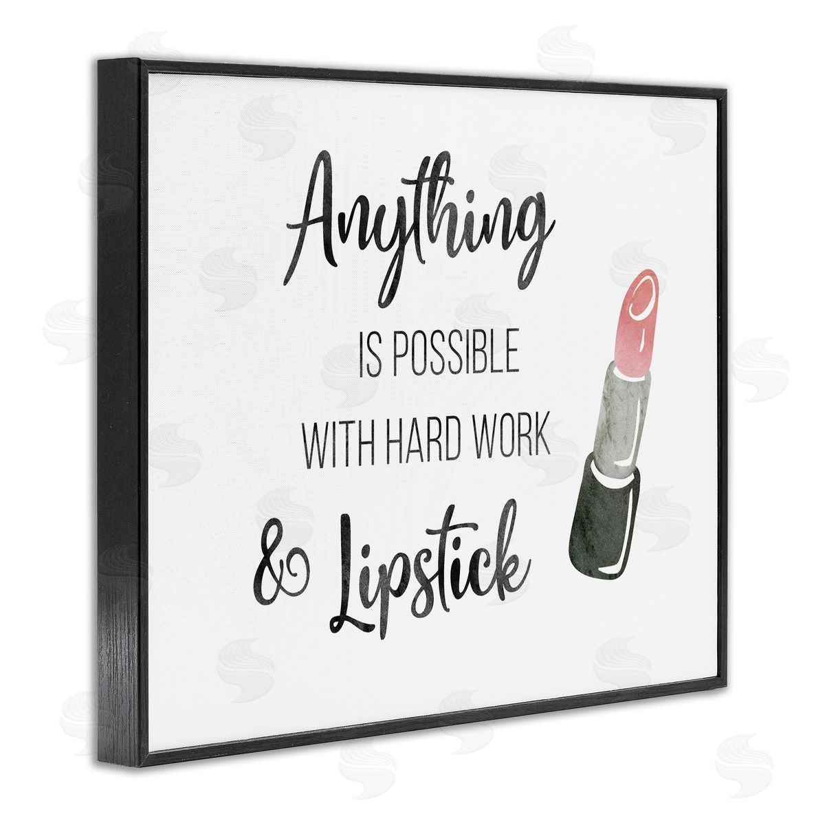 CADs Anything Possible With Lipstick Glam Makeup Inspiration Black Framed Giclee Wall Art Print