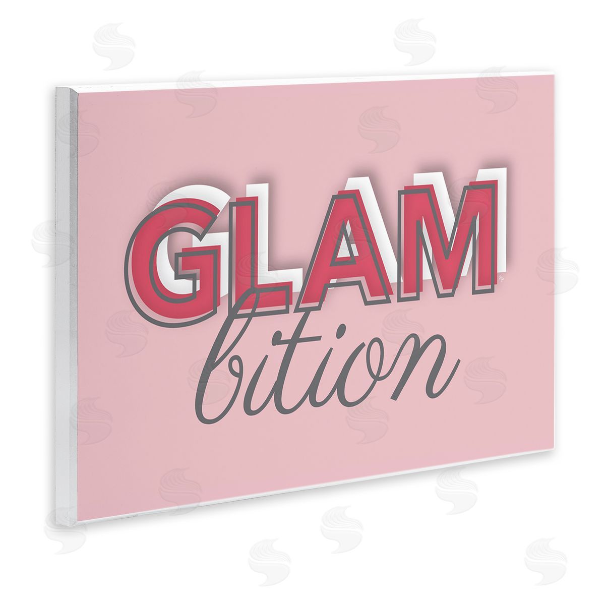 Martina Pavlova Chic Glambition Typography Trendy Fashion Text  Wall Plaque Art Print