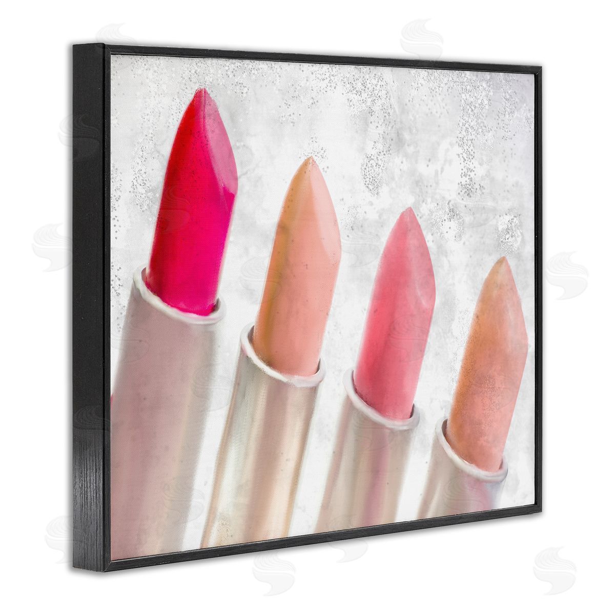 Kim Allen Stylish Lipstick Assortment Dazzling Glam Makeup Black Framed Giclee Wall Art Print