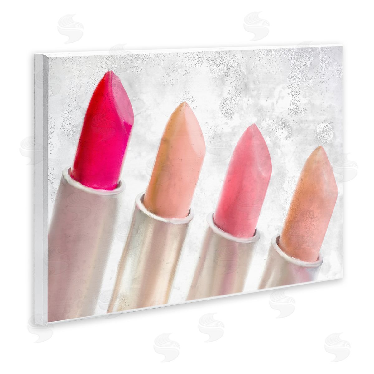 Kim Allen Stylish Lipstick Assortment Dazzling Glam Makeup Wall Plaque Art Print