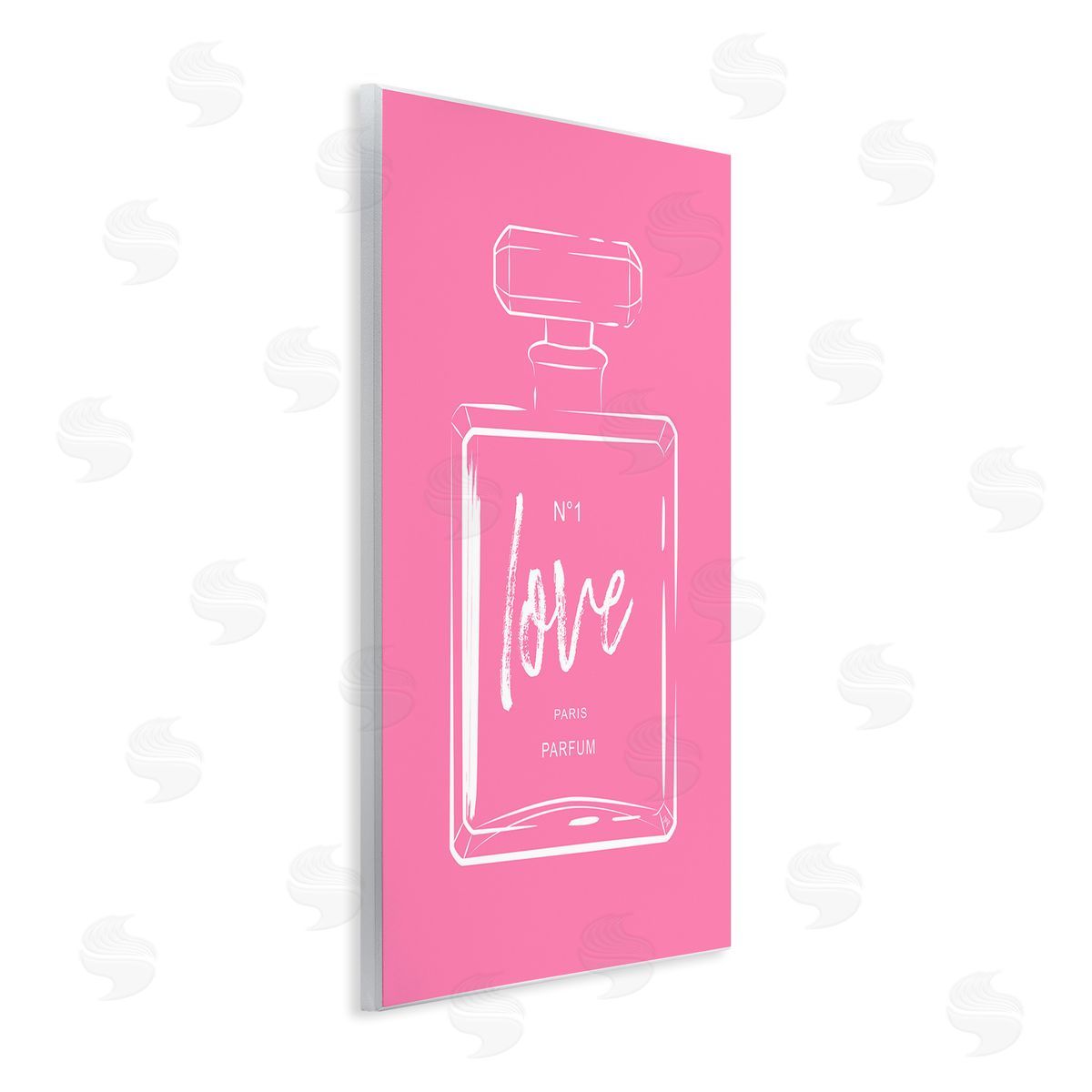 Martina Pavlova Casual Glam Perfume Bold Pink Love Calligraphy  Wall Plaque Art Print
