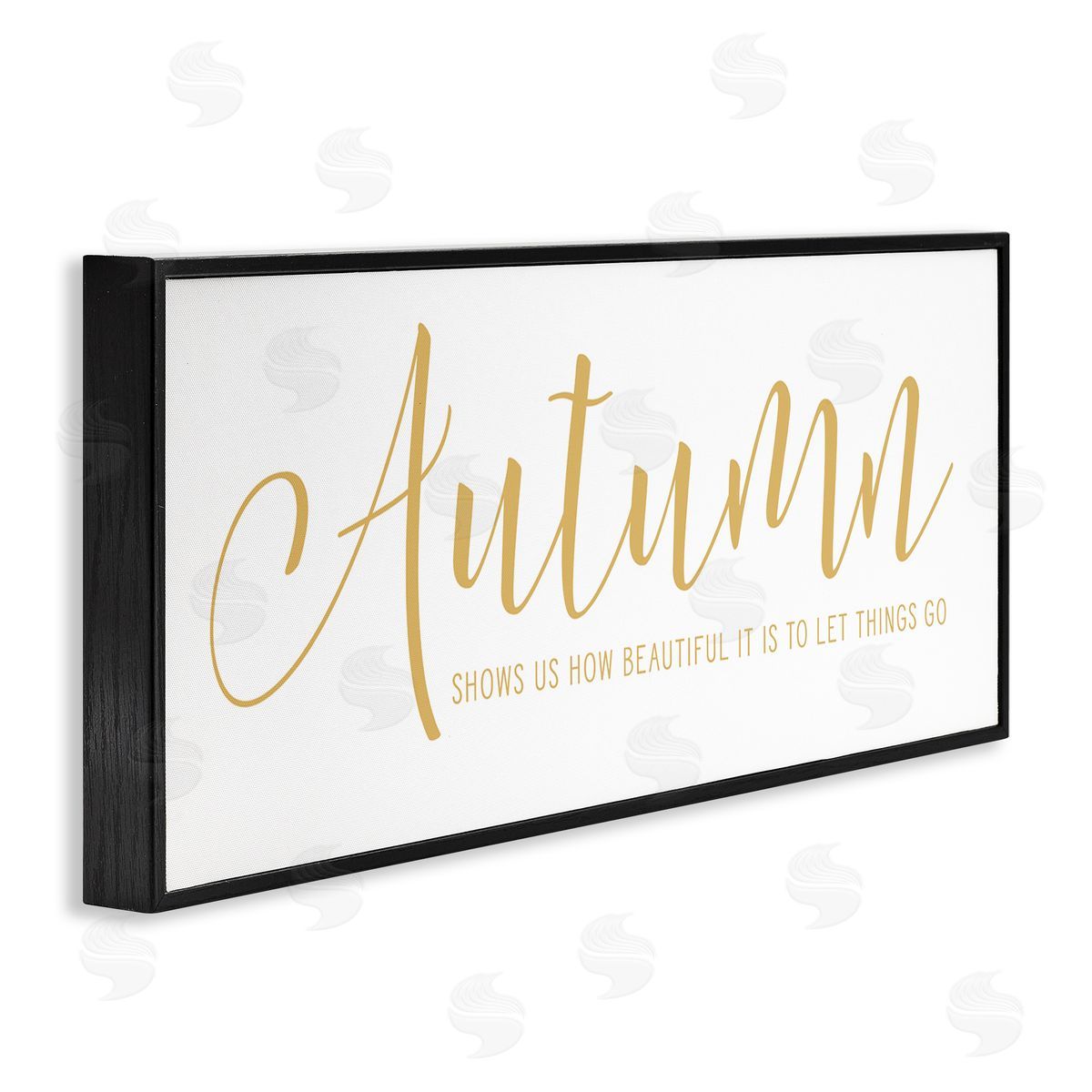 Lettered and Lined Motivational Autumn Quote Casual Yellow Calligraphy Text