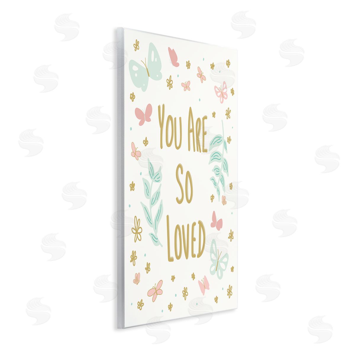 Sweet Melodys You Are So Loved Varied Botanicals Butterflies Wall Plaque Art Print