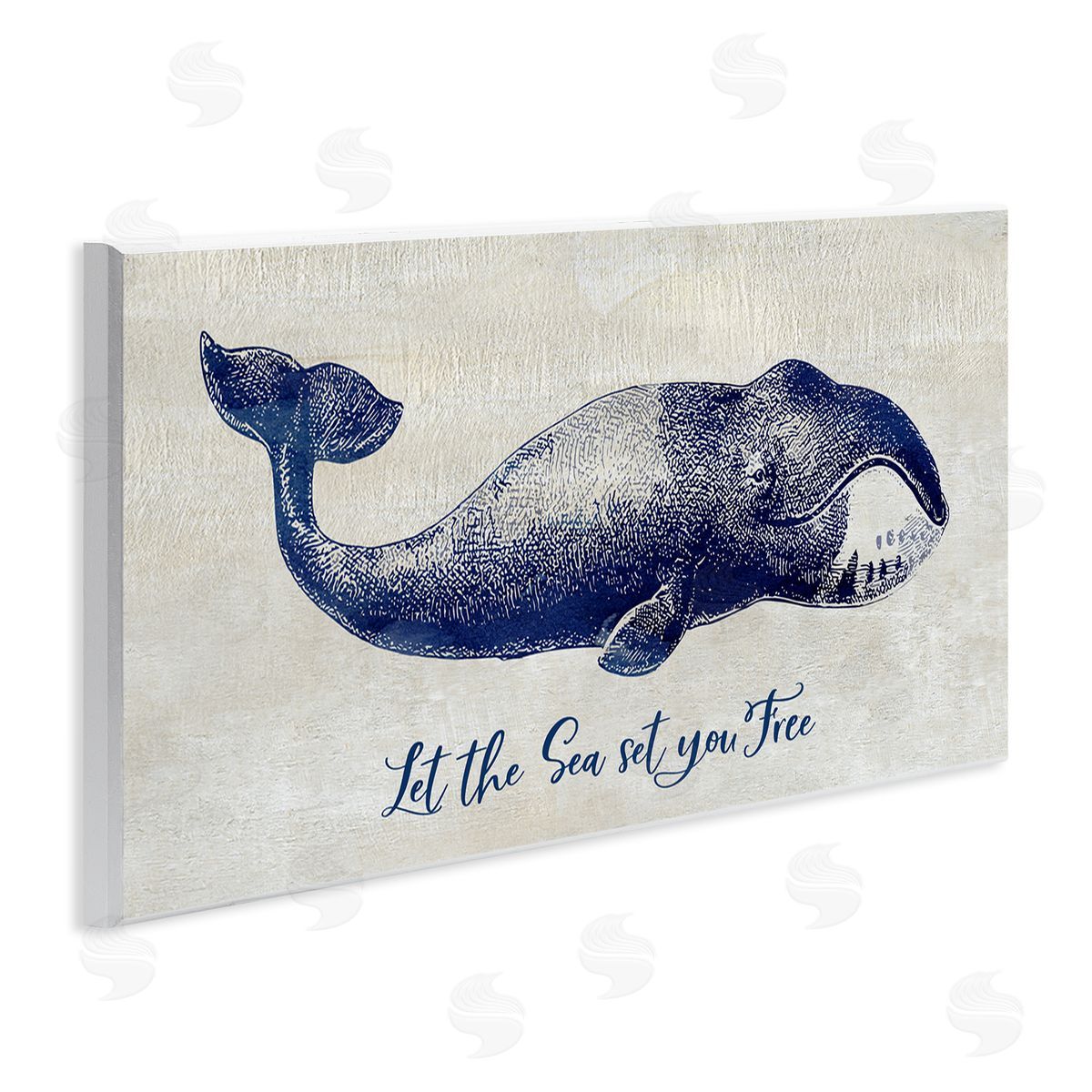 Susan Jill Uplifting Nautical Sea Quote Detailed Whale Imagery