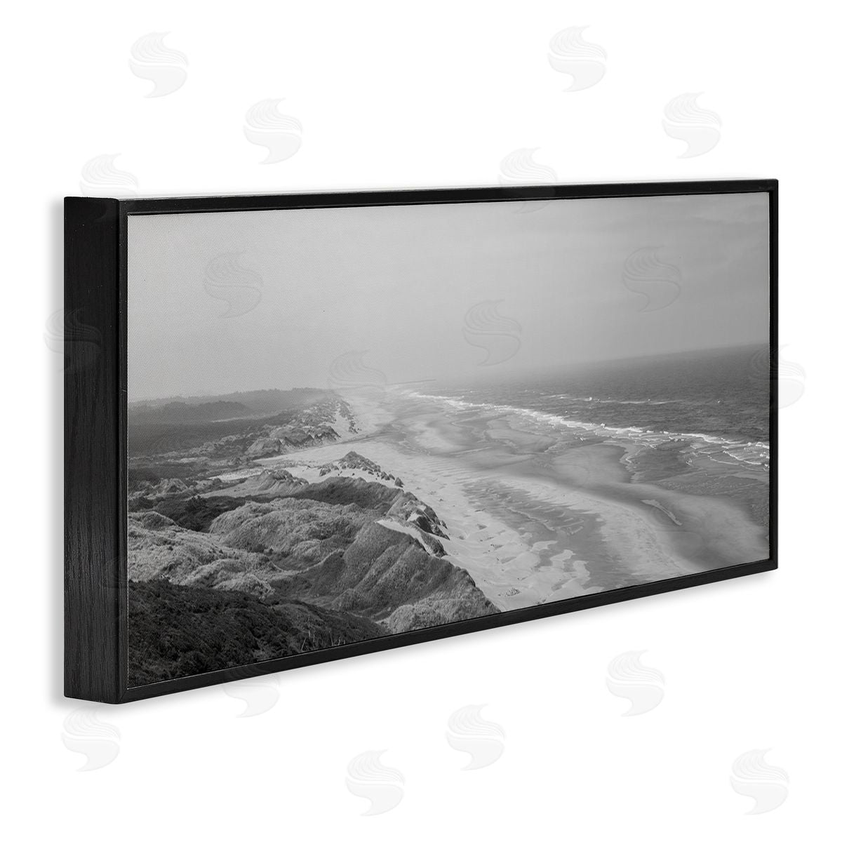 Aaron Matheson Rocky Ocean Coast Waves Monochrome Beach Shore 