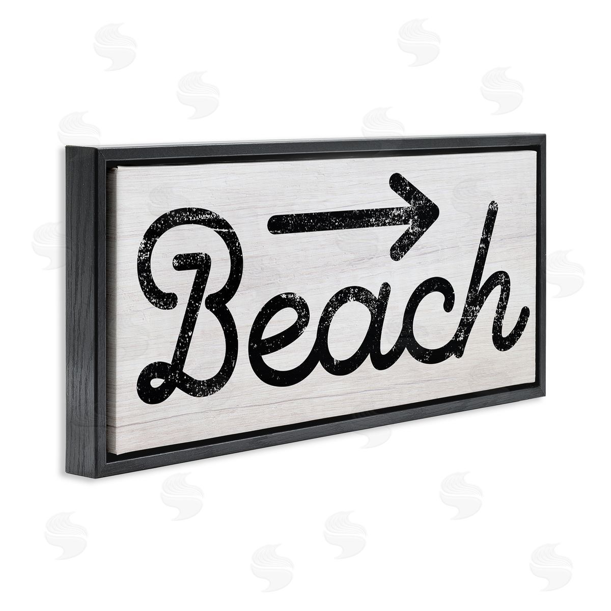 Stupell Studio Weathered Beach Direction Sign Rustic Arrow Symbol