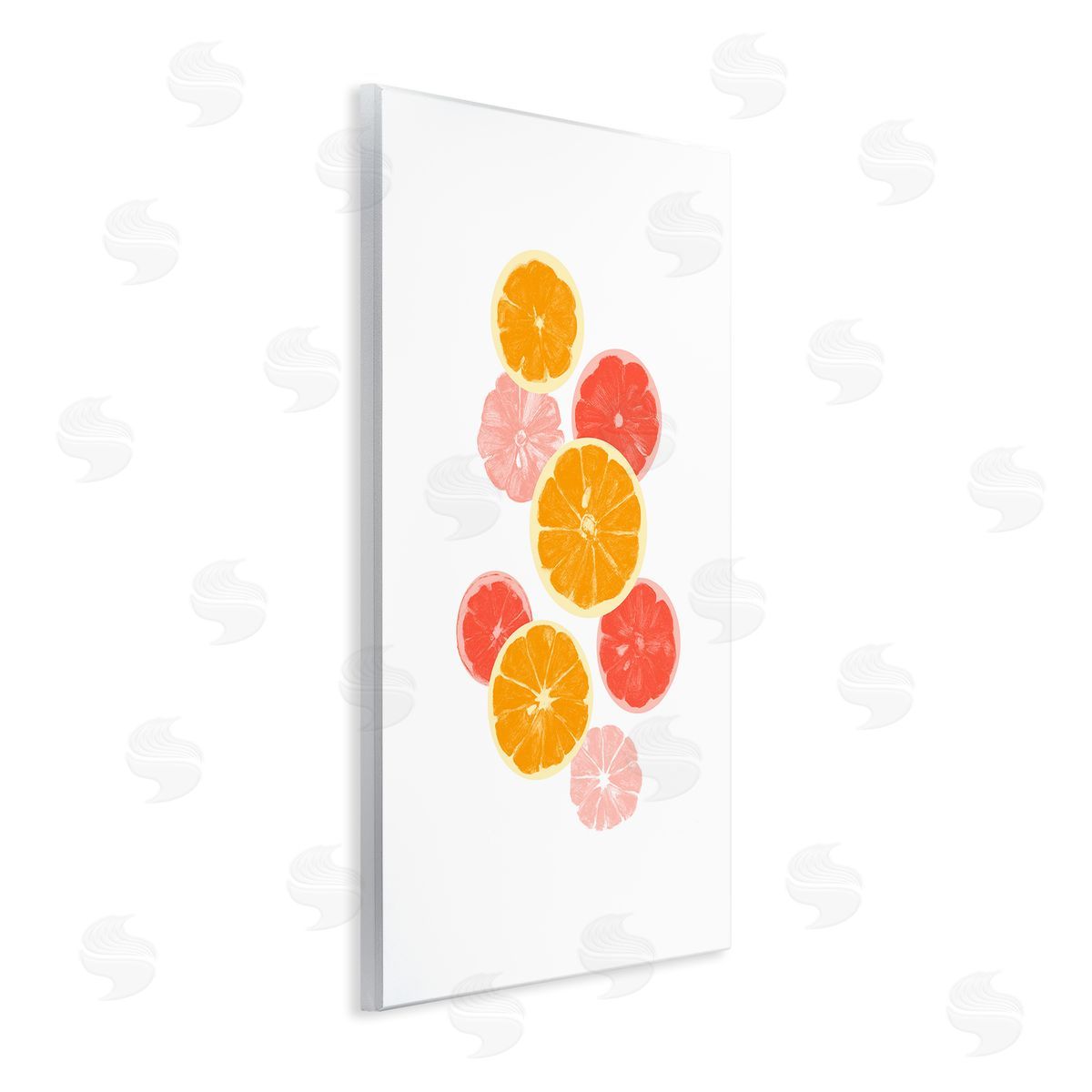 Emma Caroline Mixed Citrus Fruit Slices Casual Summer Kitchen  Wall Plaque Art Print