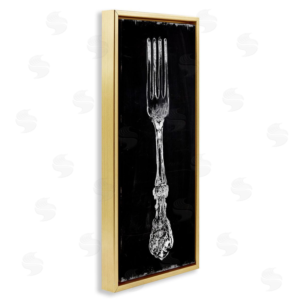 Carol Robinson Vintage Stenciled Fork Kitchen Cutlery Utensil
