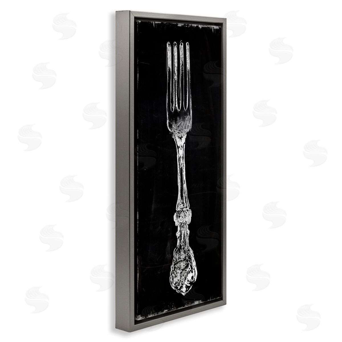 Carol Robinson Vintage Stenciled Fork Kitchen Cutlery Utensil