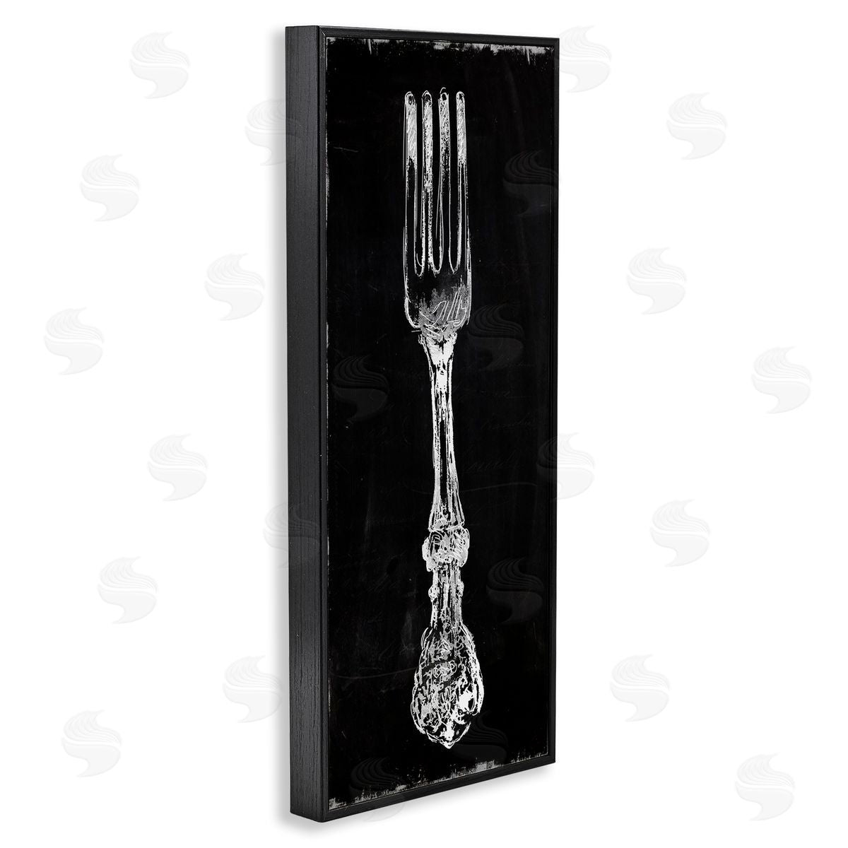 Carol Robinson Vintage Stenciled Fork Kitchen Cutlery Utensil