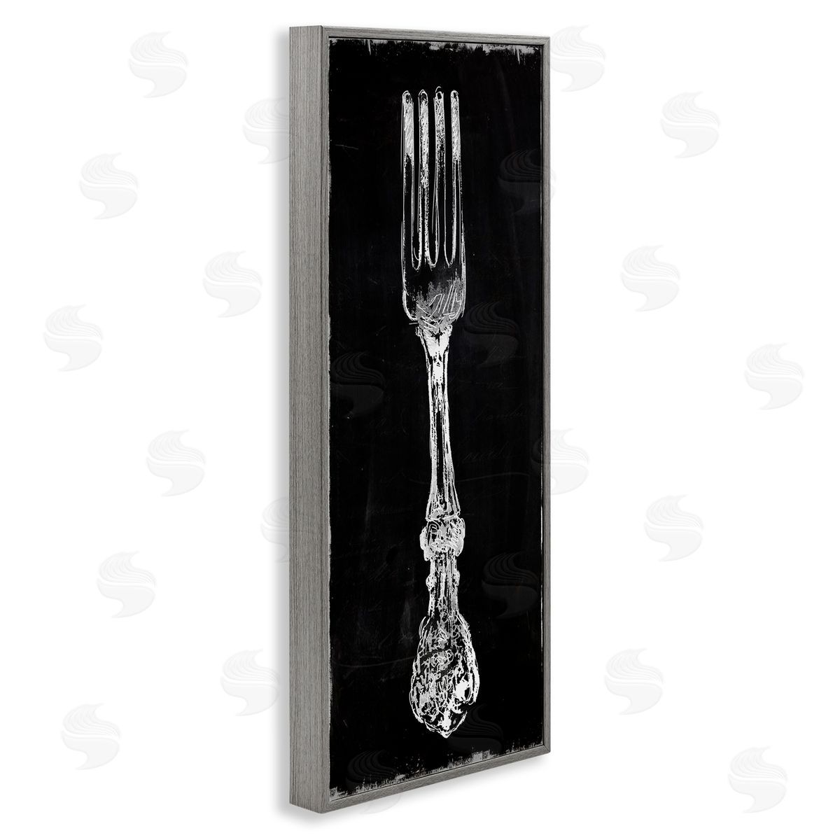 Carol Robinson Vintage Stenciled Fork Kitchen Cutlery Utensil