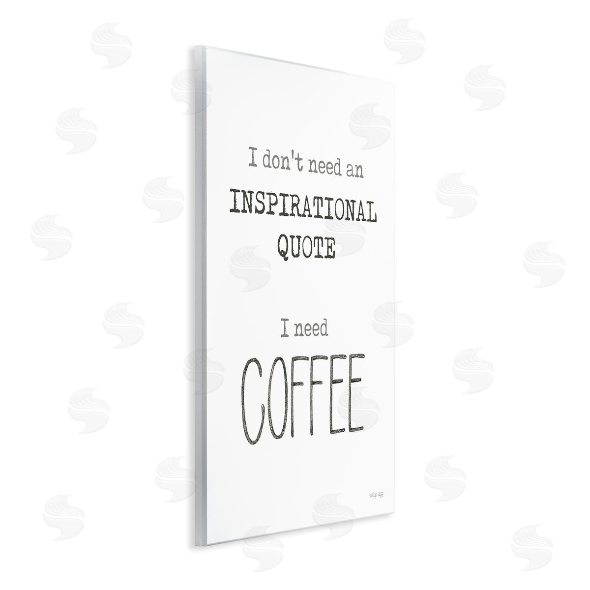 Cindy Jacobs Need Coffee Humorous Cranky Morning Kitchen Typography Wall Plaque Art Print