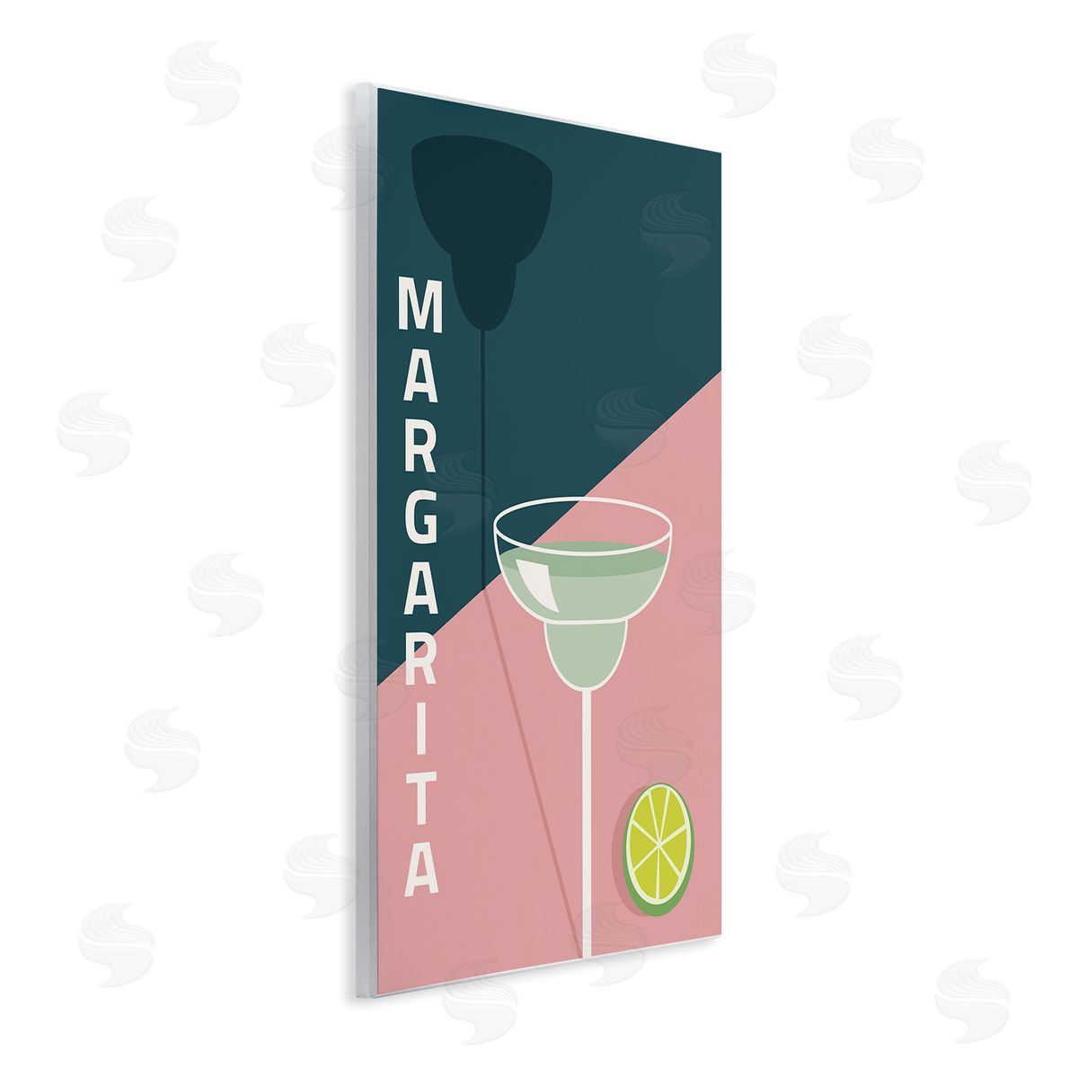 Birch & Ink Modern Margarita Blocked Citrus Contemporary Cocktail Wall Plaque Art Print