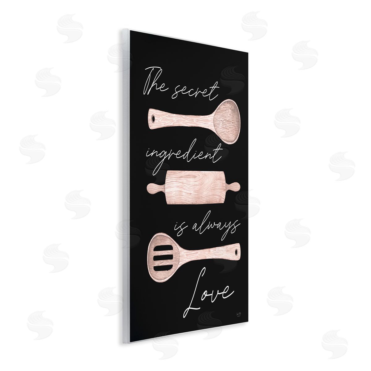 Lux + Mes Secret Ingredient Love Romantic Baking Utensil Quote Wall Plaque Art Print