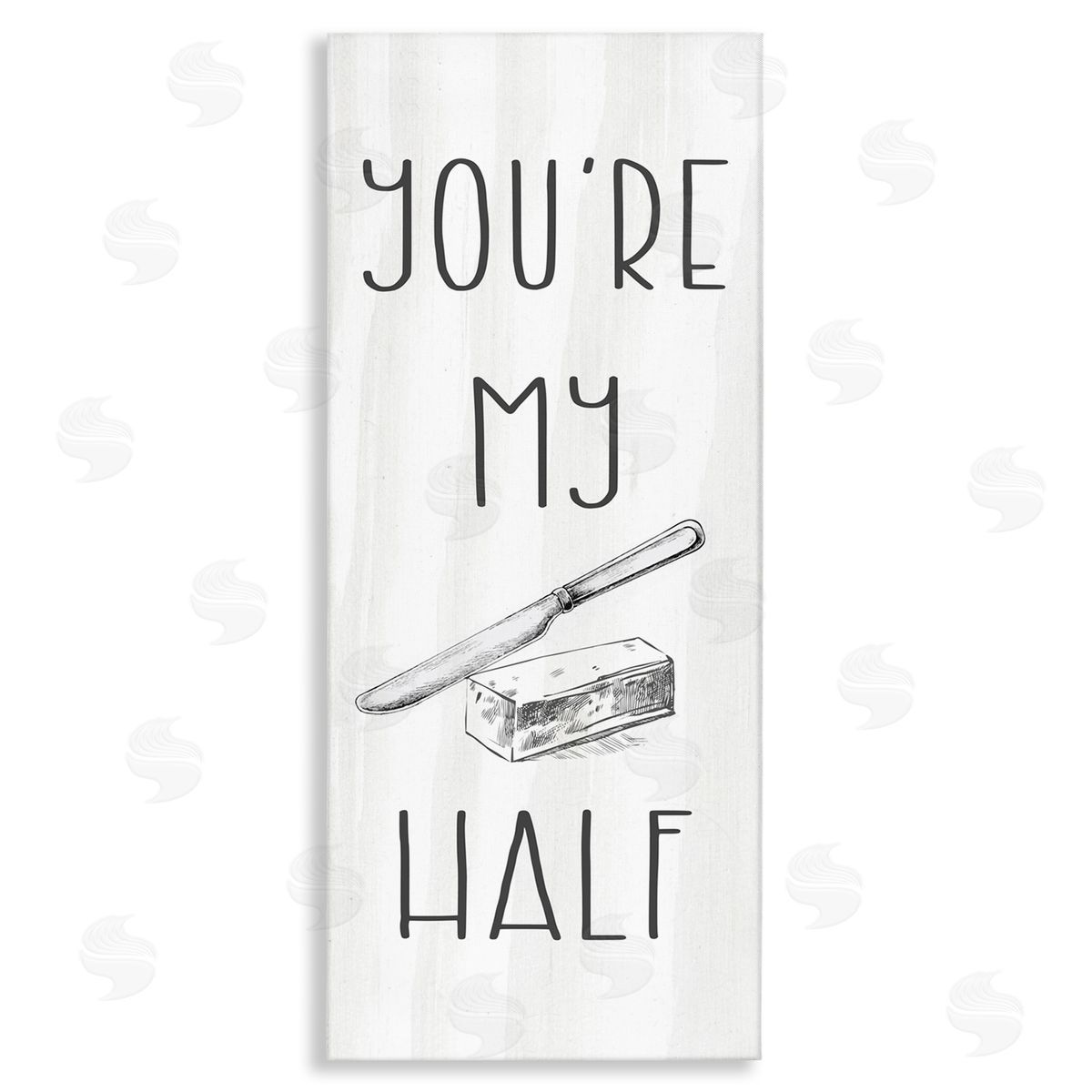 Stupell Studio My Butter Half Punny Romantic Kitchen Typography