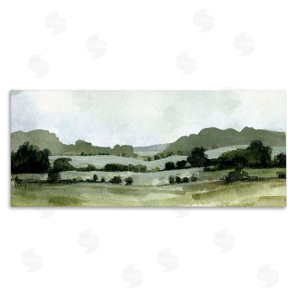Emma Caroline Distant Rolling Hills Rural Grassland Scenic Landscape