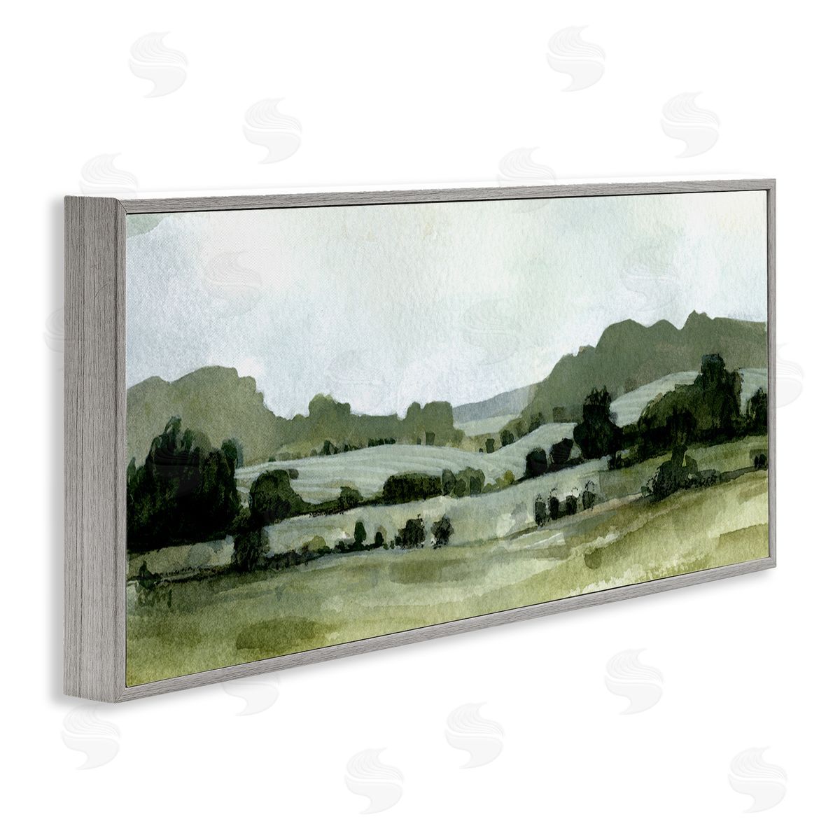 Emma Caroline Distant Rolling Hills Rural Grassland Scenic Landscape