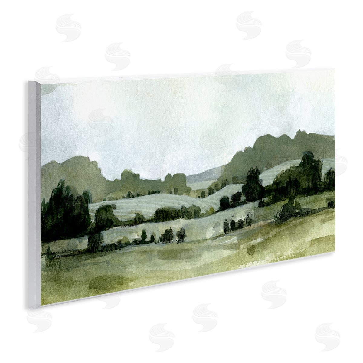 Emma Caroline Distant Rolling Hills Rural Grassland Scenic Landscape