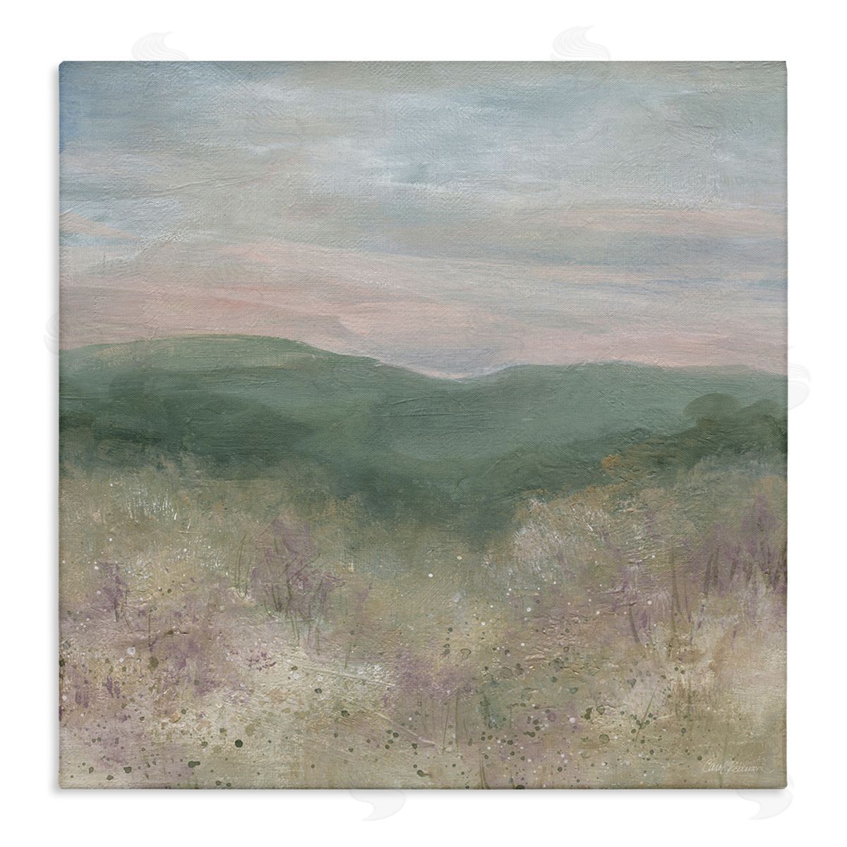 Carol Robinson Mysterious Mountain Nature Abstract Forest Tree Tops  Stretched Canvas Wall Art Print