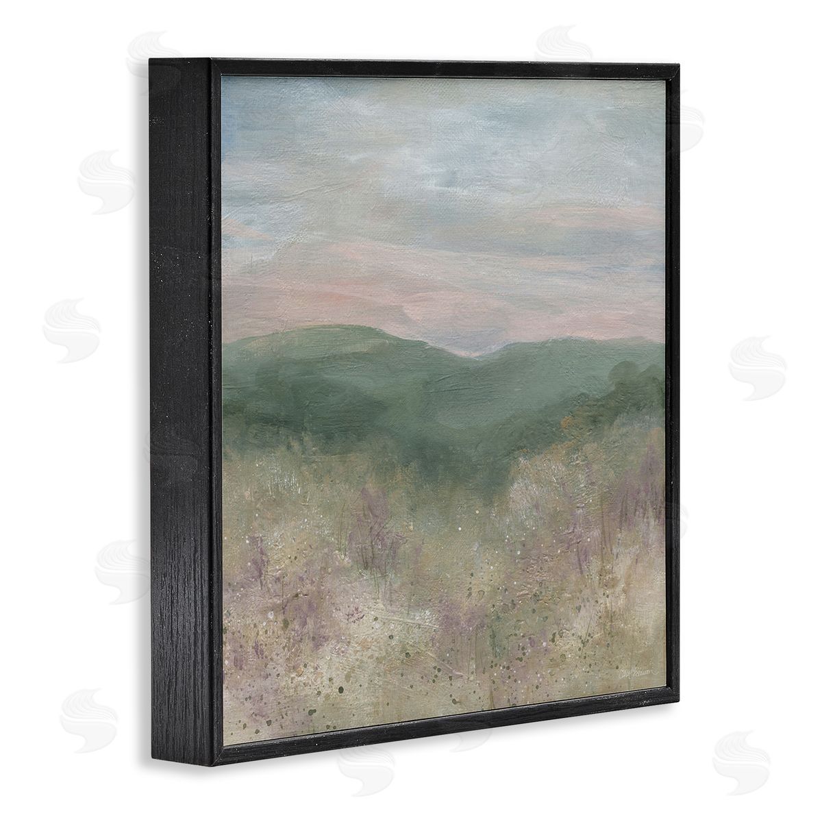 Carol Robinson Mysterious Mountain Nature Abstract Forest Tree Tops  Black Framed Glicee Wall Art Print