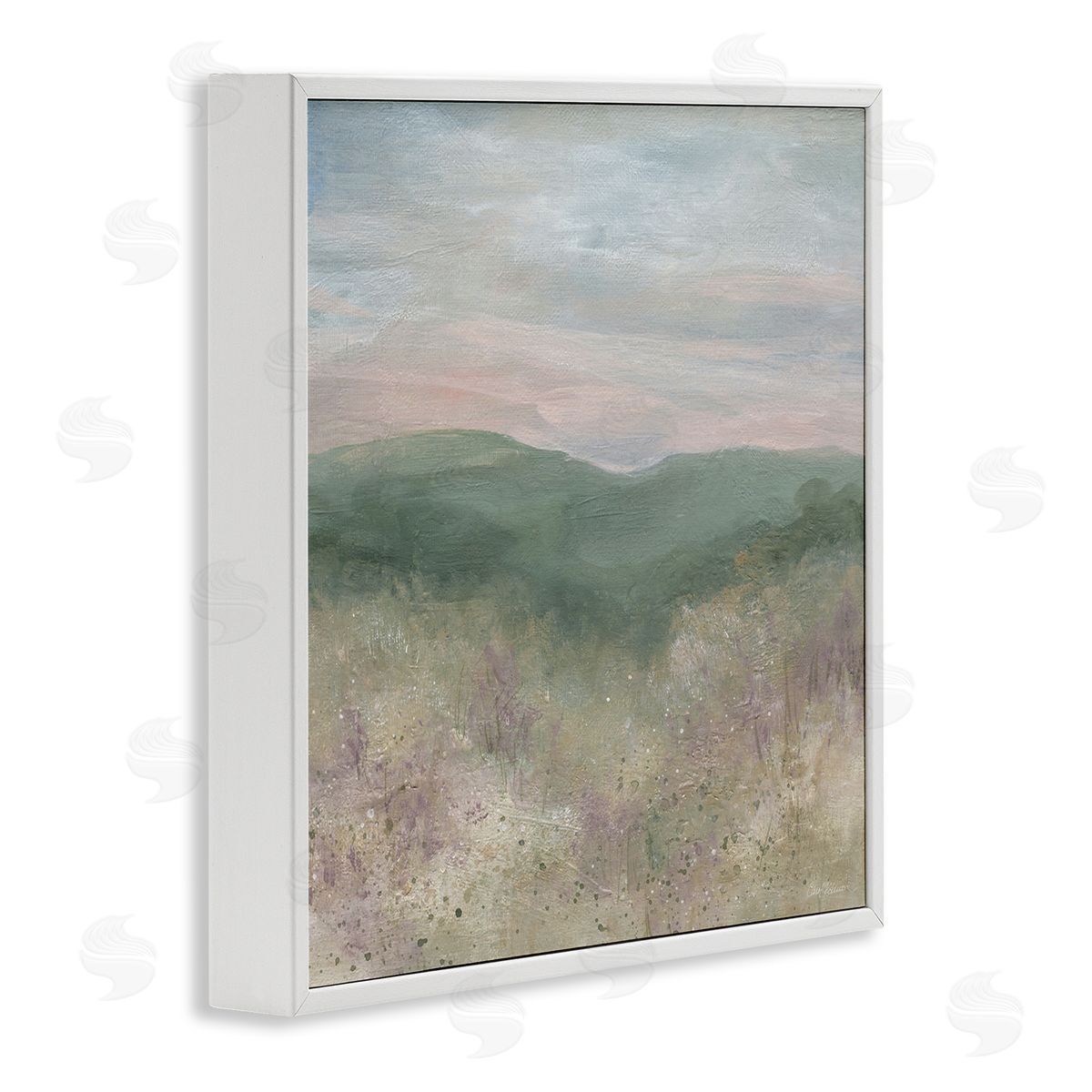 Carol Robinson Mysterious Mountain Nature Abstract Forest Tree Tops  White Framed Glicee Wall Art Print
