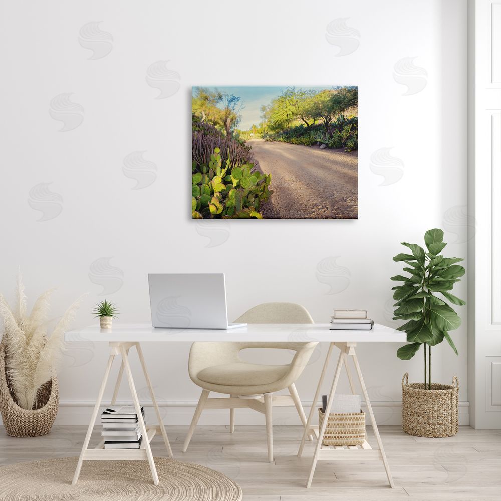 Bill Carson Photography Roadside Greenery Botanicals Arid Desert Cactus Plants  Canvas Wall Art Print in Room