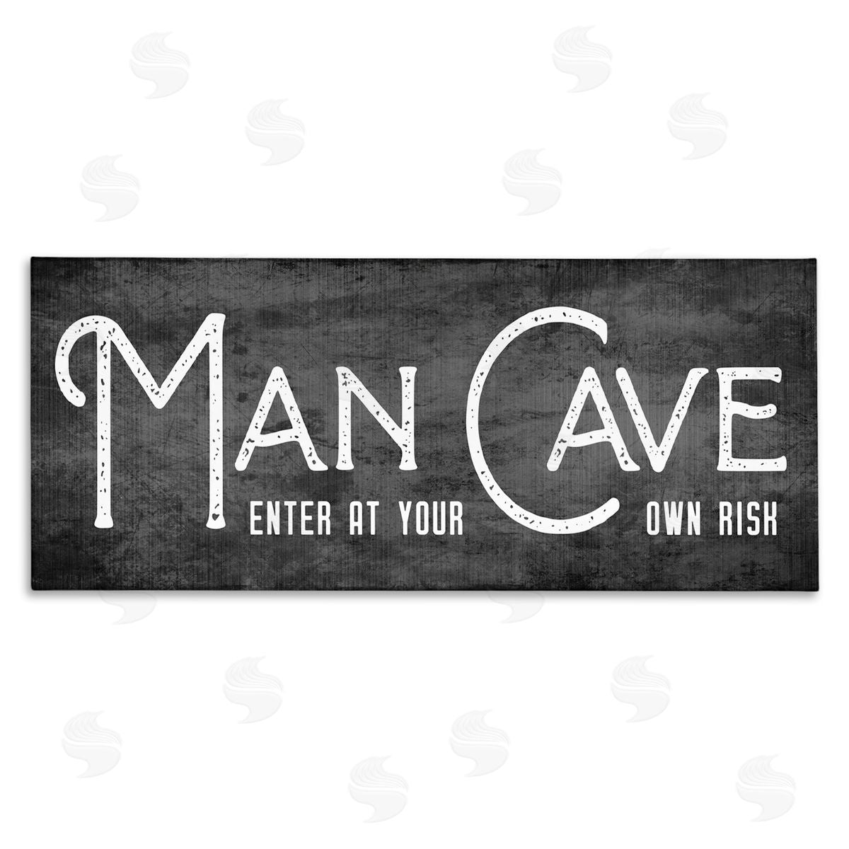 CAD Designs Man Cave Humorous Vintage Typography Entrance Sign