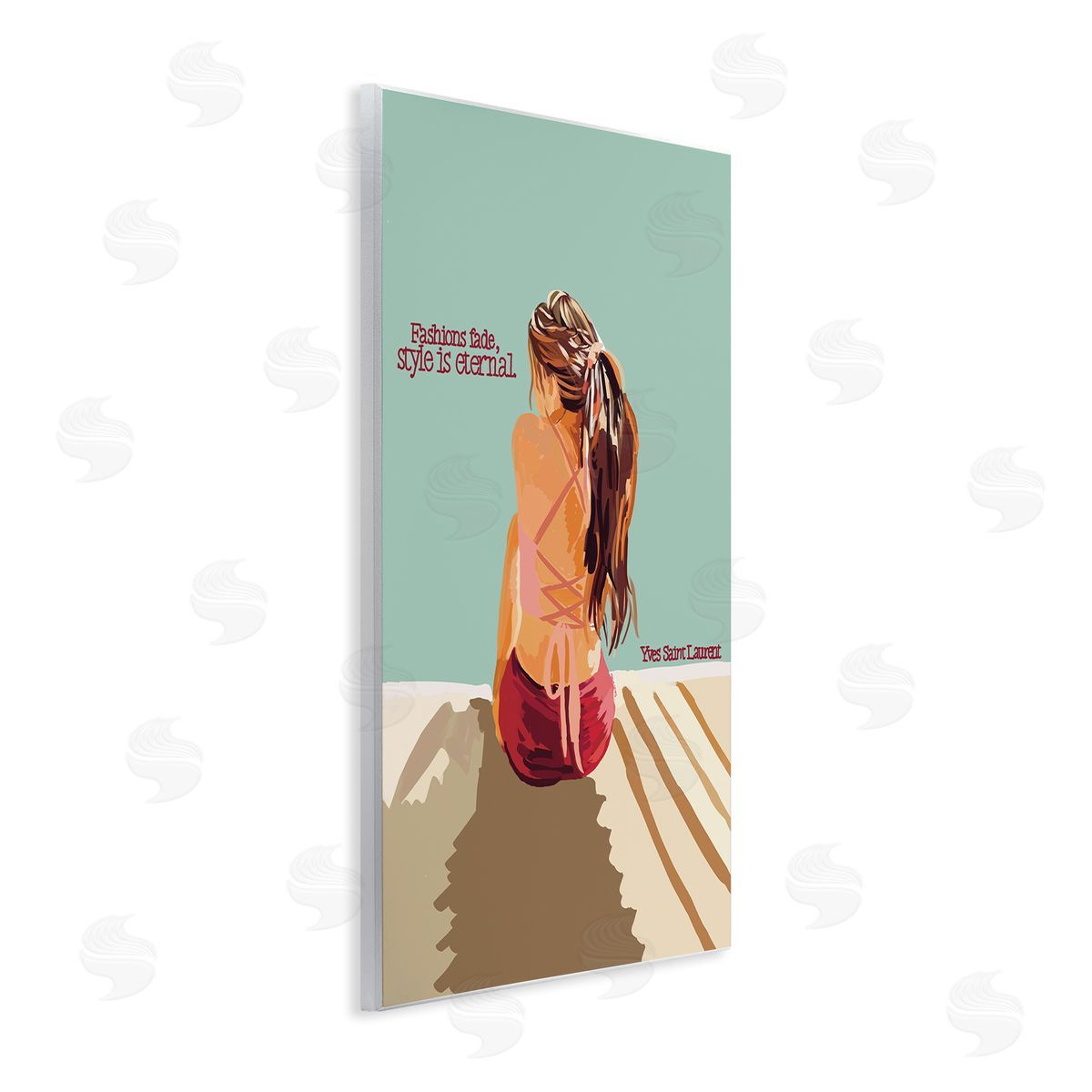Amelia Noyes Style is Eternal Motivating Fashion Quote Beach Woman Wall Plaque Art Print