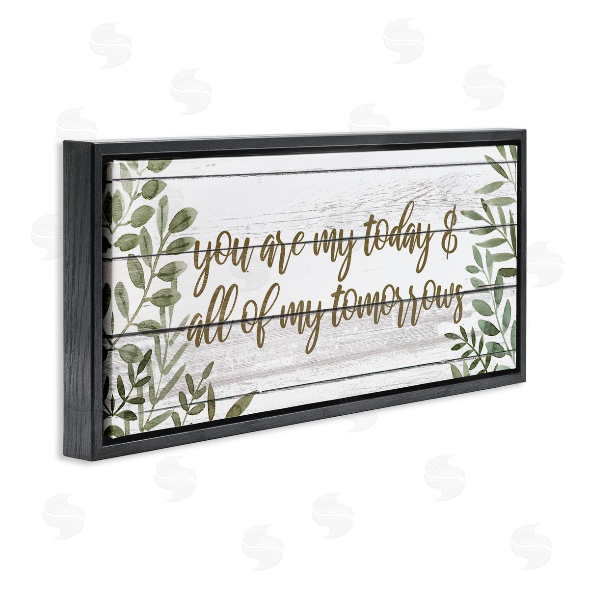 Grace Popp Loving Romance Calligraphy Quote Botanical Leaves