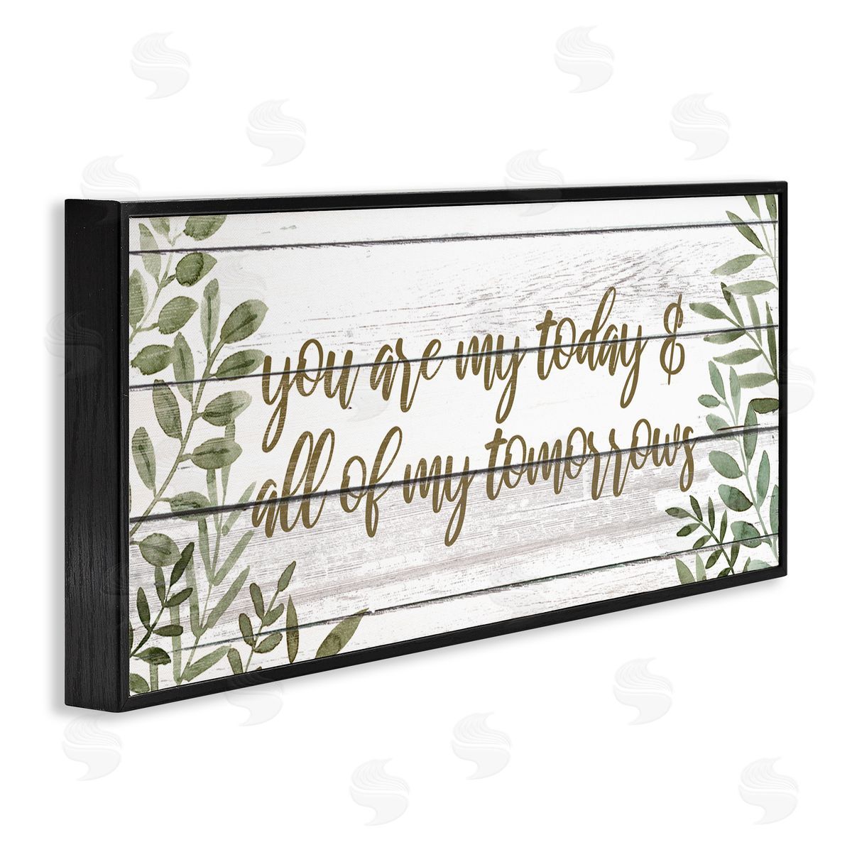 Grace Popp Loving Romance Calligraphy Quote Botanical Leaves