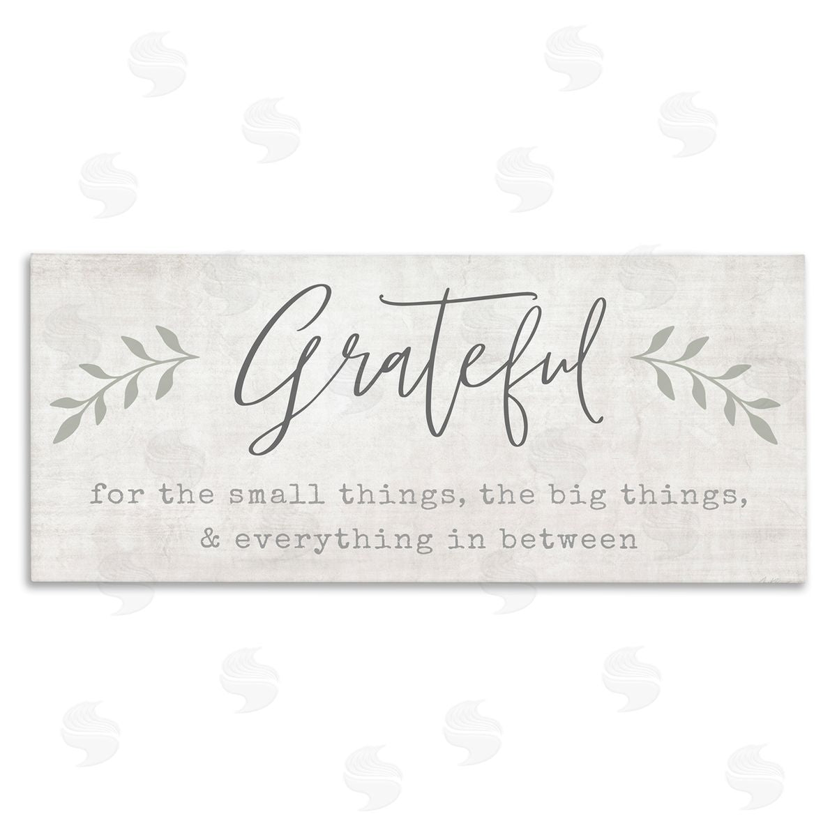 Natalie Carpentieri Uplifting Gratitude Phrase Botanical Sprig Typography 