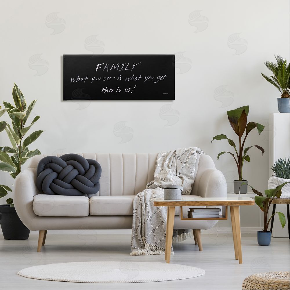 Cindy Jacobs Family This Is Us Chalkboard Writing Style Phrase