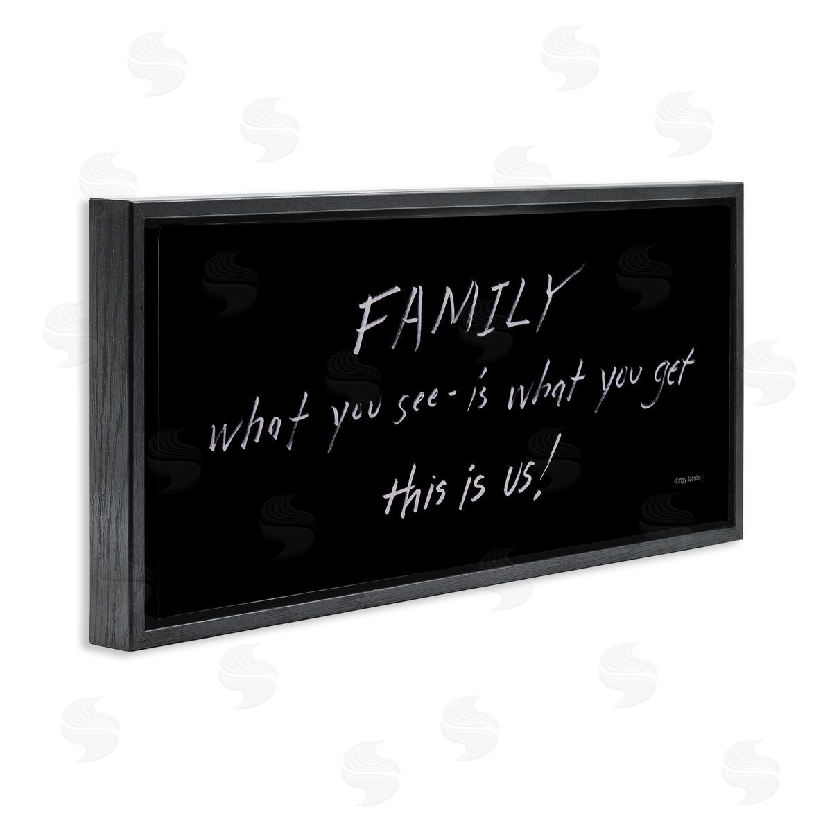 Cindy Jacobs Family This Is Us Chalkboard Writing Style Phrase
