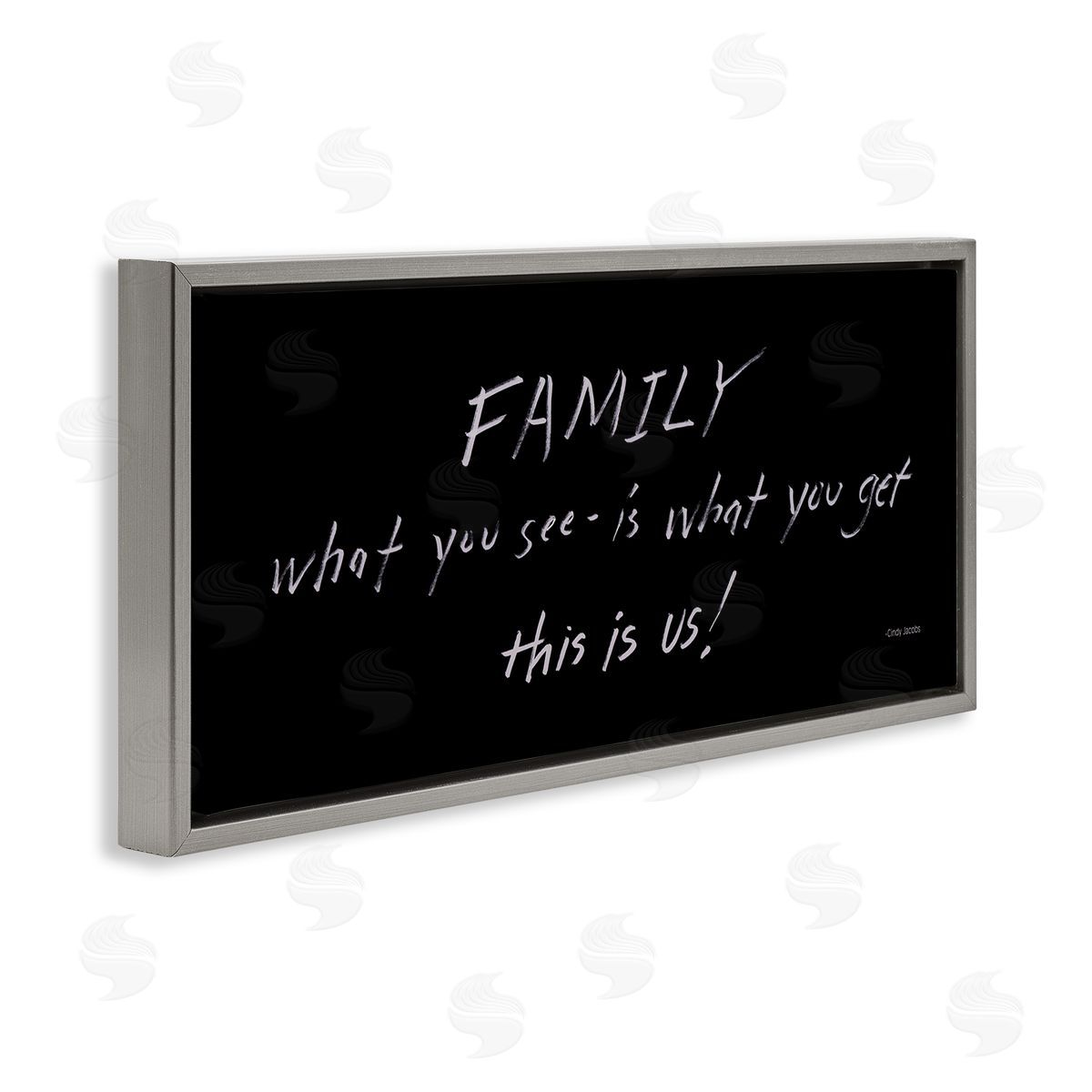 Cindy Jacobs Family This Is Us Chalkboard Writing Style Phrase