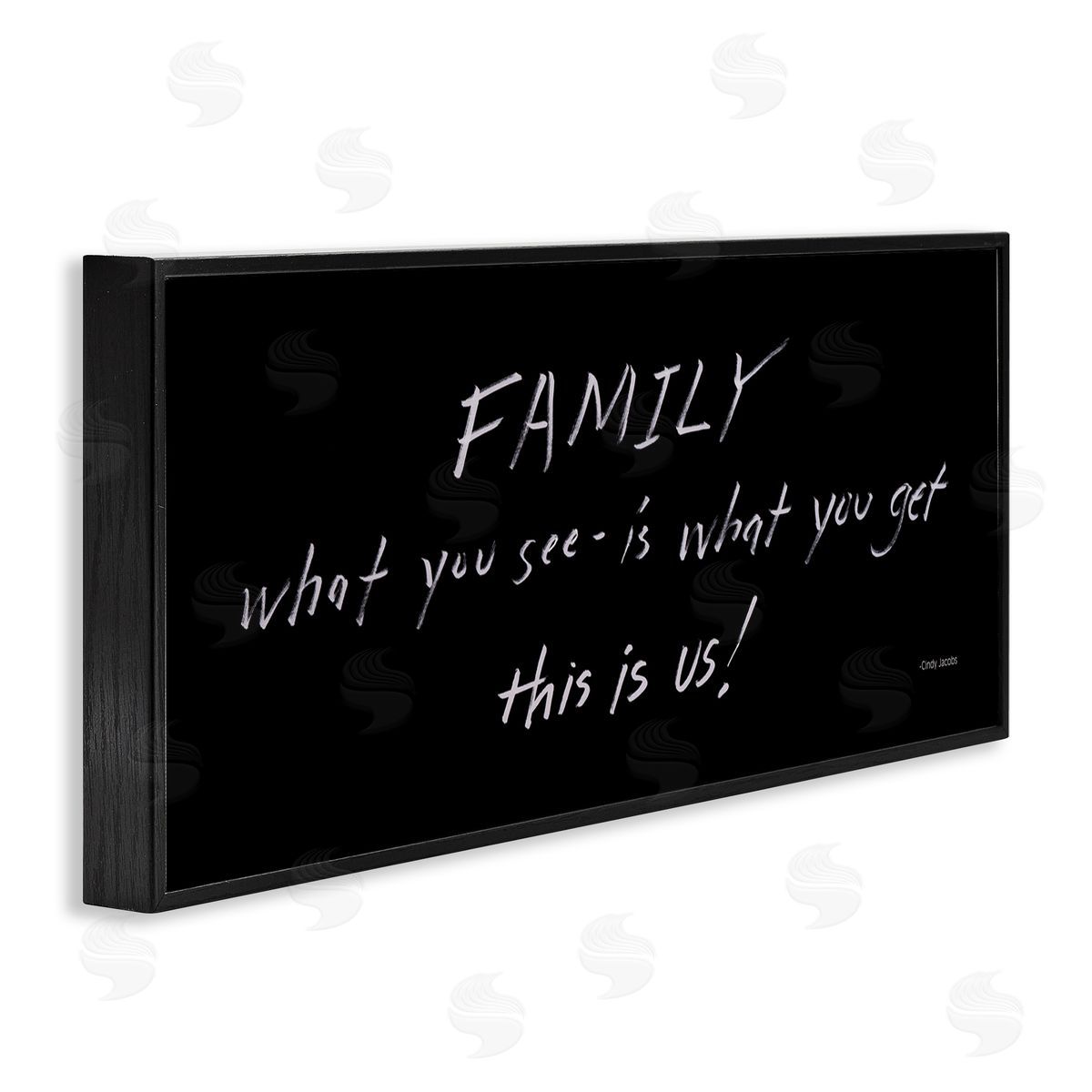 Cindy Jacobs Family This Is Us Chalkboard Writing Style Phrase