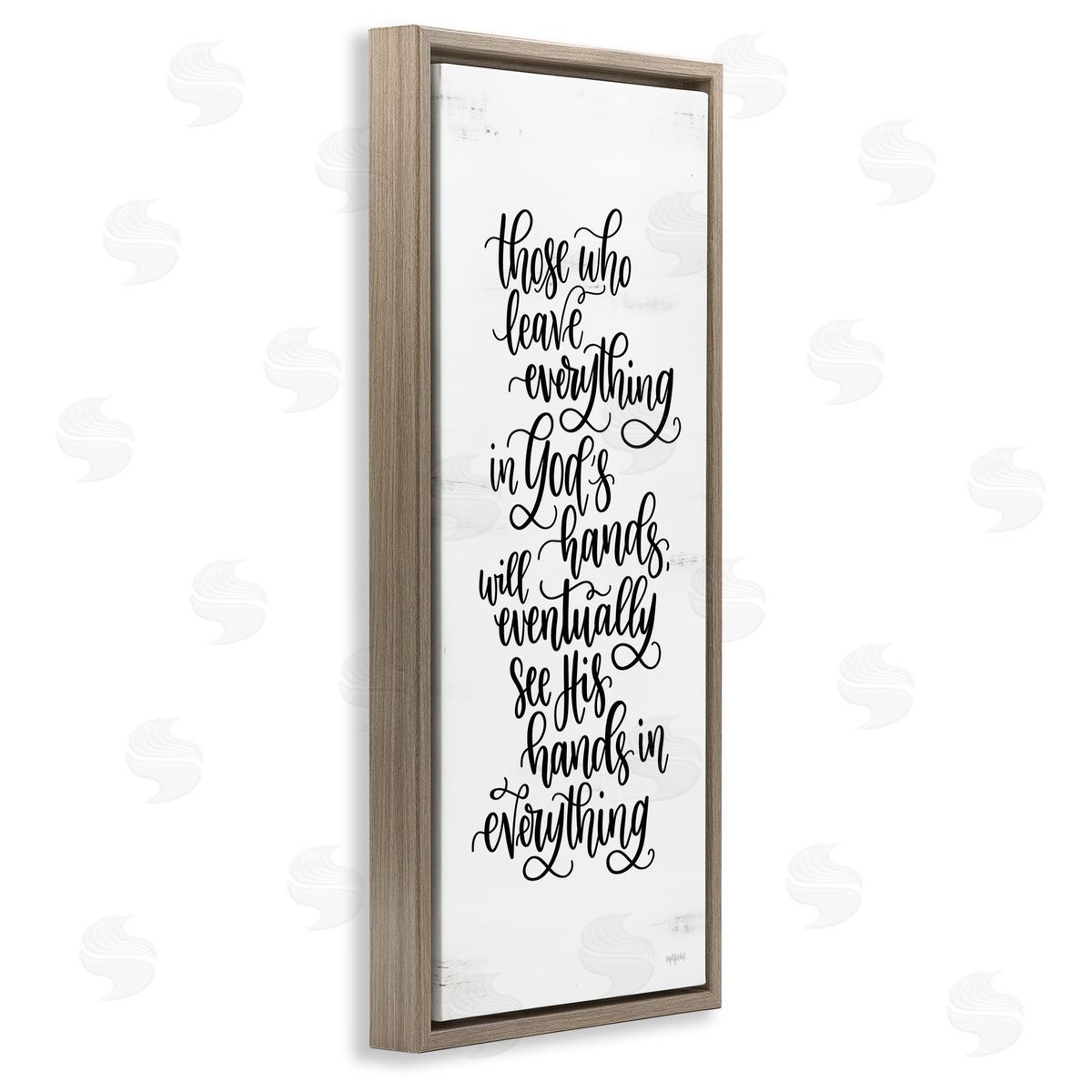 Imperfect Dust God's Hands Religious Script Calligraphy Spiritual Phrase