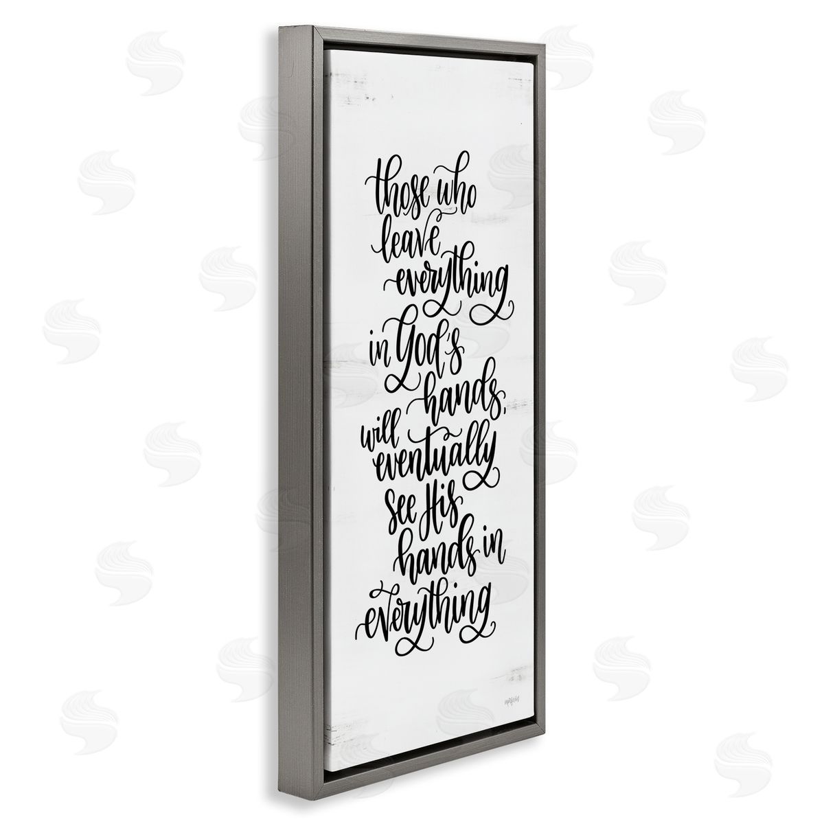 Imperfect Dust God's Hands Religious Script Calligraphy Spiritual Phrase