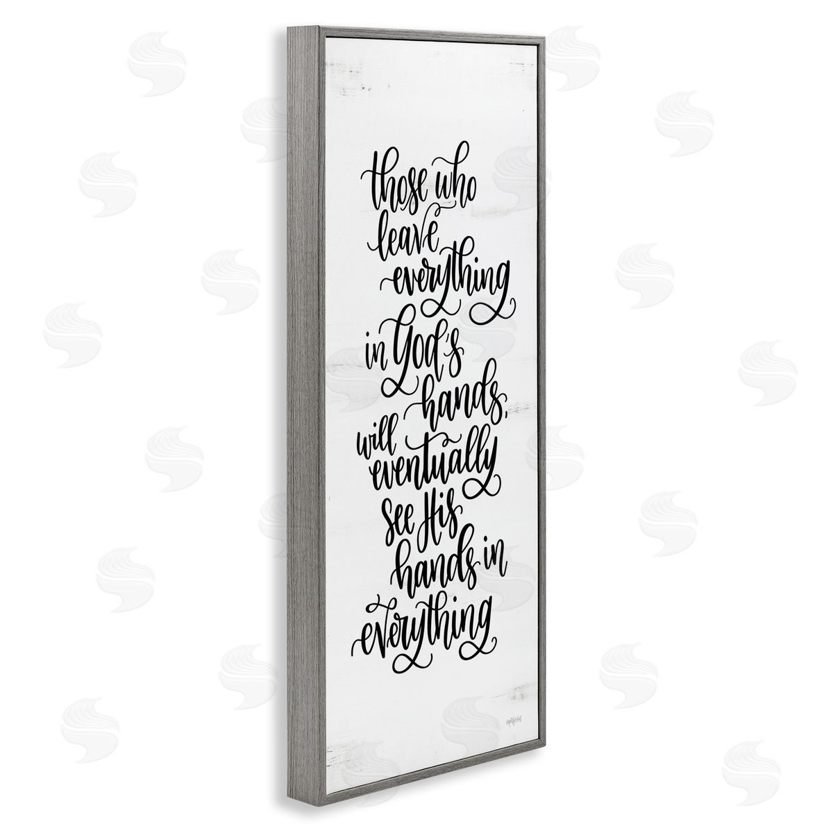 Imperfect Dust God's Hands Religious Script Calligraphy Spiritual Phrase