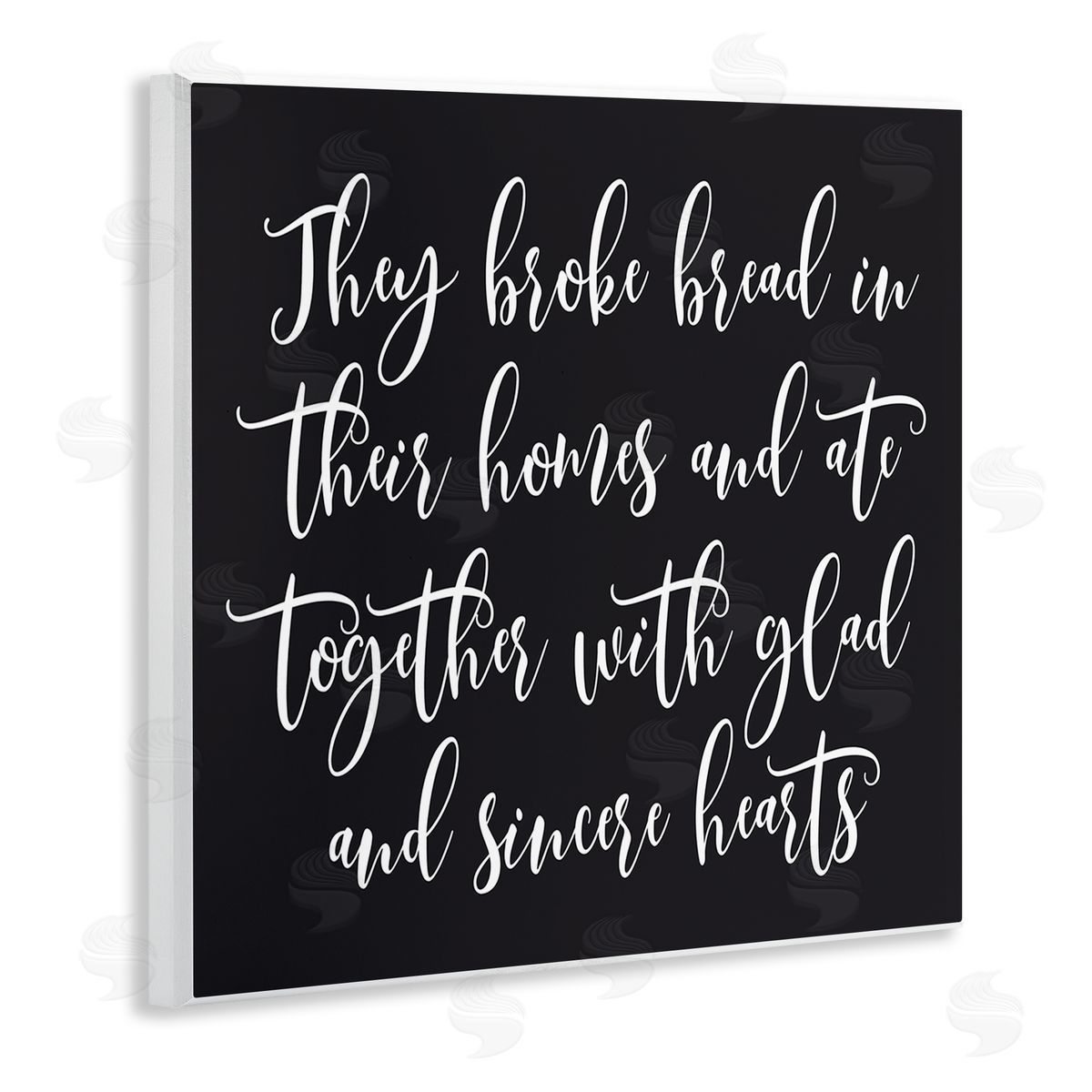 Lettered and Lined Spiritual Script Calligraphy Bible Verse Proverb Quote Wooden Wall Plaque Art Print