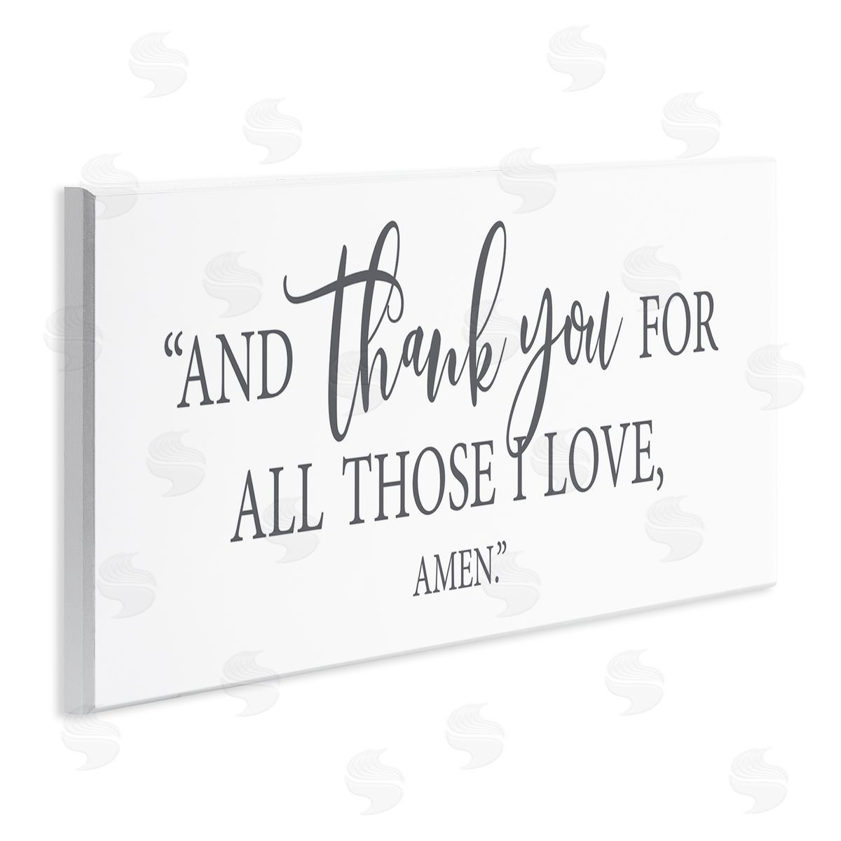 Lettered and Lined Thank You For Those I love Spiritual Proverb Prayer 