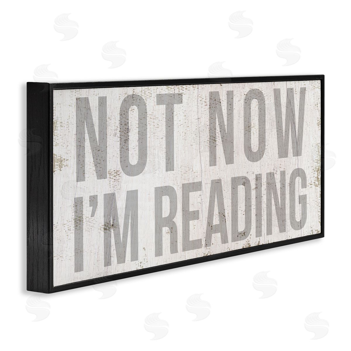 Stupell Studio Not Now I'm Reading Rustic Book Lover Phrase