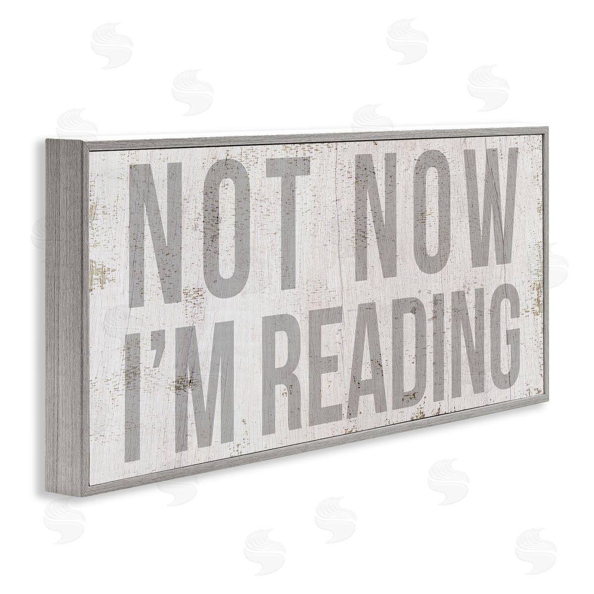 Stupell Studio Not Now I'm Reading Rustic Book Lover Phrase