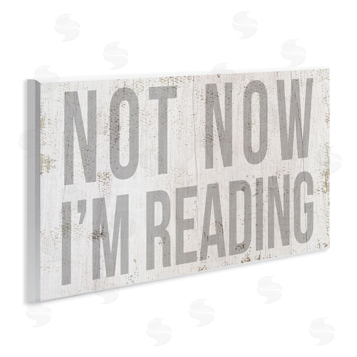 Stupell Studio Not Now I'm Reading Rustic Book Lover Phrase