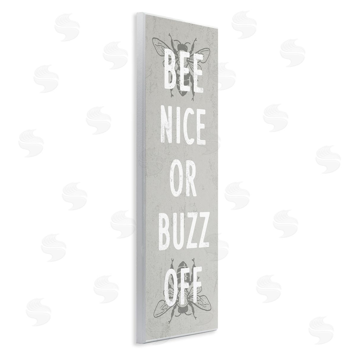 Stupell Studio Bee Nice Buzz Off Bumble Insect Humor Sign