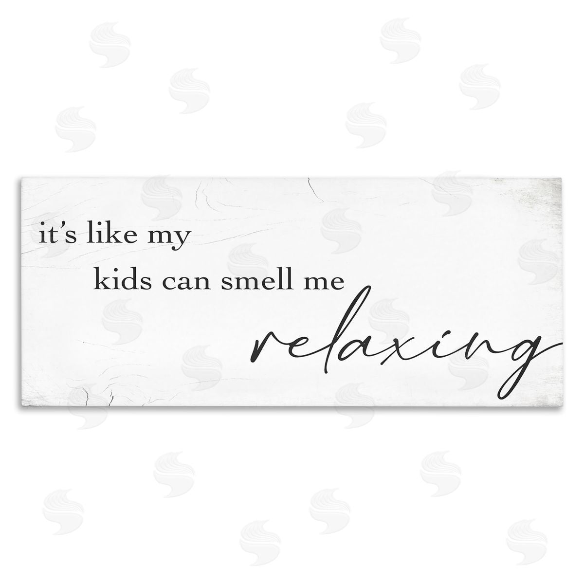 Stupell Studio Funny Parenting Typography Phrase Marbled Pattern 